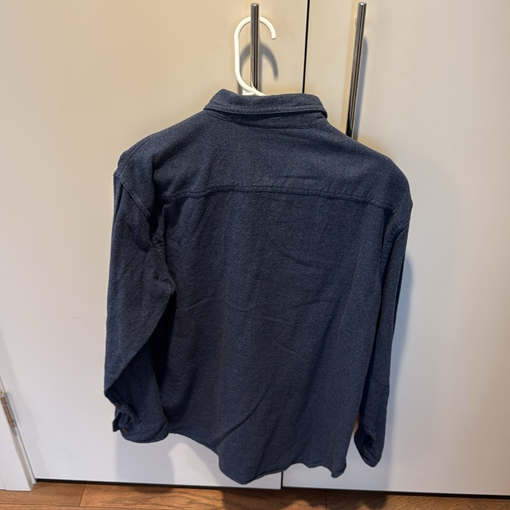 Pendleton Burnside Heather Blue Button Flannel Sh… - image 4